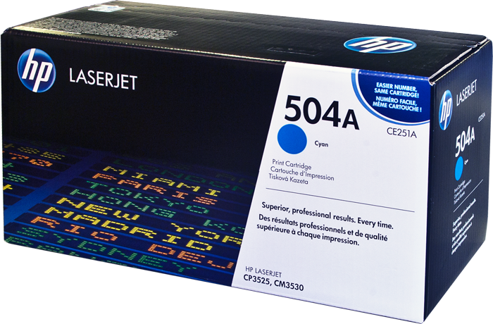 Hp 504a Cyan Laserjet Toner Cartridge Ce251a