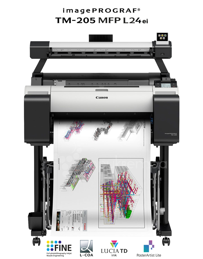 Canon imagePPROGRAF TM-205 MFP L24ei, Format A1 big picture