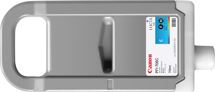 Canon PFI-706C Cyan Cartus Cerneala Pigment <b>Lucia EX... big picture