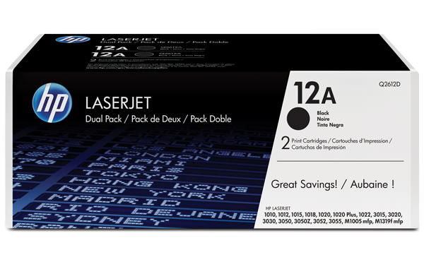 HP 12A Cartus Toner Negru  LaserJet Original (Q2612AD) -... big picture