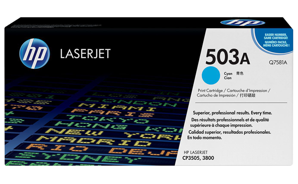 HP 503A Color LaserJet Cartus Toner Cyan (Q7581A)  big picture
