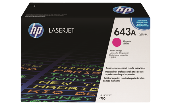 HP 643A Cartus Toner Magenta Original LaserJet (Q5953A)
 big picture