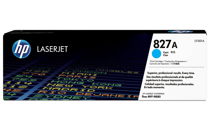 HP 827A Cartuș Toner Cyan LaserJet (32K) CF301A;
 big picture