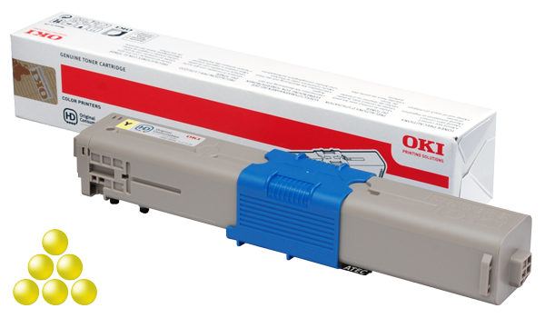 OKI 44469722 Cartuş Toner Galben 5K pentru imprimante Led C510, C511, C530, C531 şi multifuncţionale MC561, MC562;