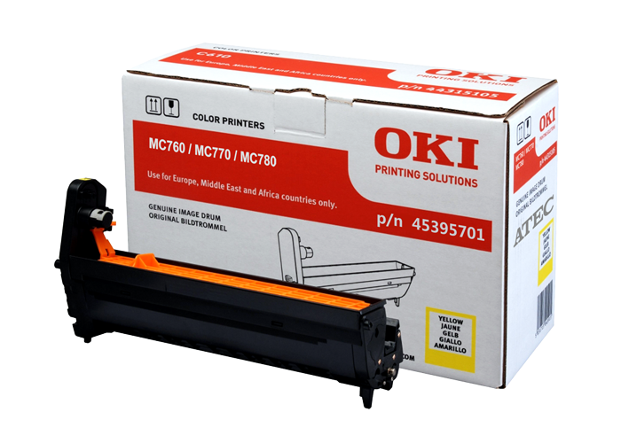 OKI 45395701 Unitate Cilindru Yellow 30K pentru multifuncționale MC760, MC770 şi MC780