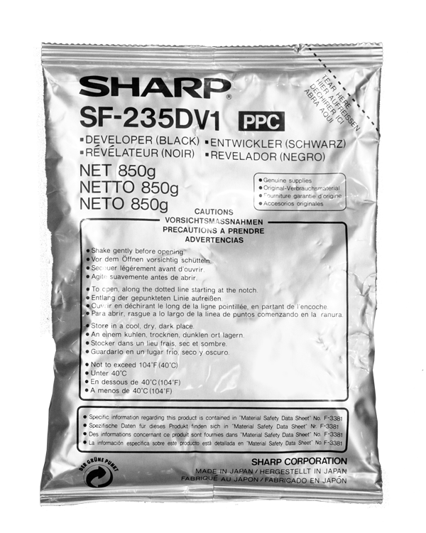 SHARP SF-235DV1 Developer Negru, 850g, 80k, pentru SHARP... big picture