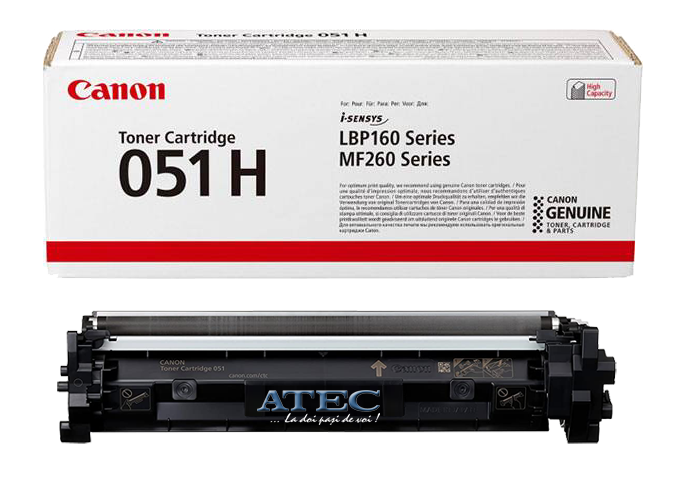 Canon 051H Black Toner Cartridge for i-SENSYS MF264dw, (2169C002AA)