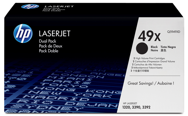 HP 49X Cartus Toner Negru (pachet dublu) LaserJet... big picture