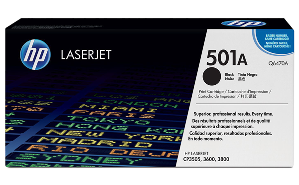 HP 501A Color LaserJet Cartus Toner Negru (Q6470A) big picture