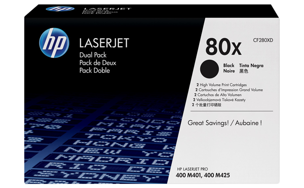 HP 80X Laserjet Pro Black Print Cartridge - Pachet Dublu... big picture