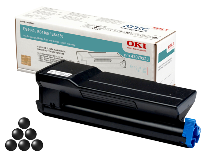 OKI 43979223 Cartuş Toner Negru 12K pentru Imprimantele Led ES4140, ES4160 şi ES4180; small picture similar products