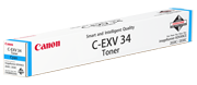 Canon C-EXV34C Cartus Toner Cyan 19K (3783B002AA) pentru Canon imageRunner Advance C2020 si C2030;