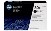 HP 80X Laserjet Pro Black Print Cartridge - Pachet Dublu (CF280XD)